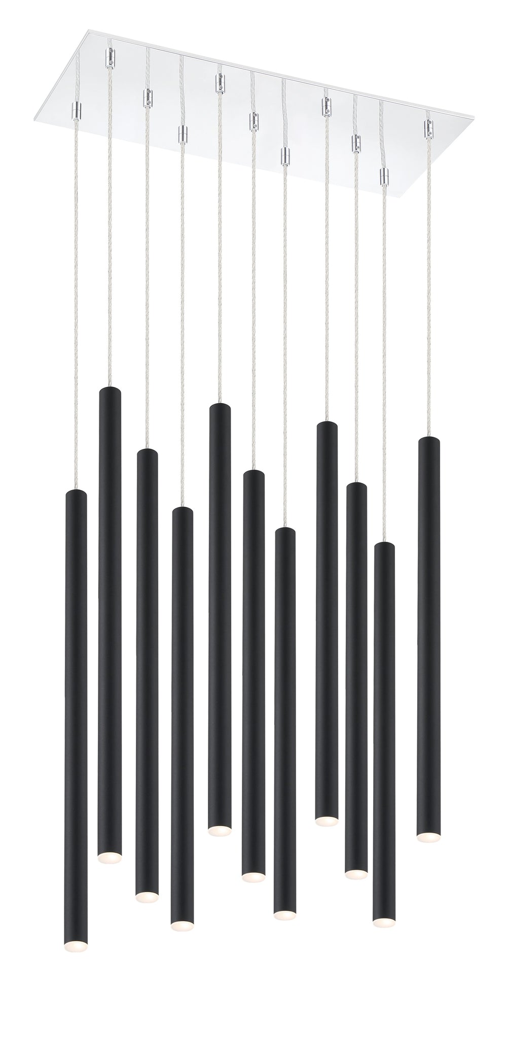 Forest 11 Light Island/Billiard in Chrome Finish