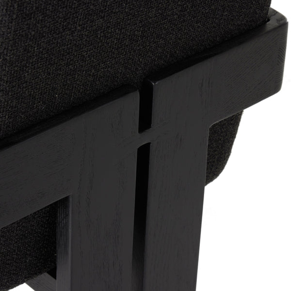 Roxy Dining Armchair In Gibson Black