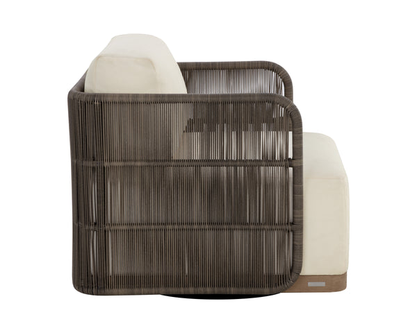 RAVENNA SWIVEL ARMCHAIR - STINSON CREAM