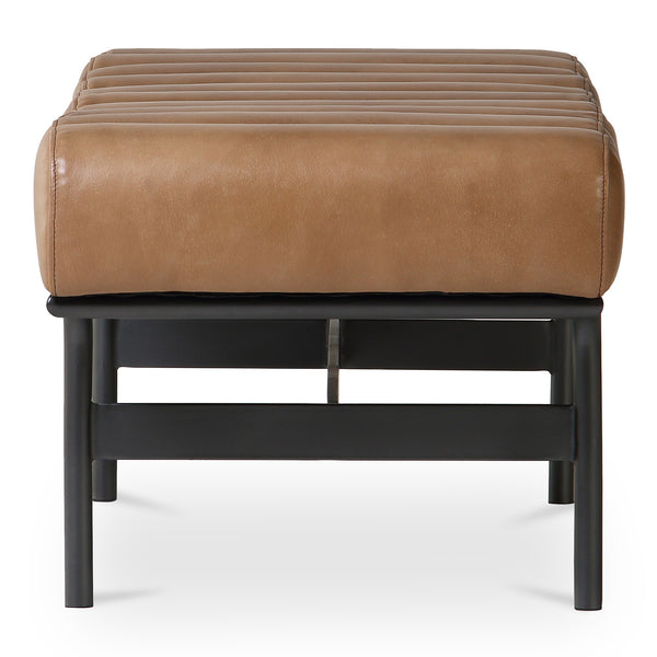 Moe's Harrison Tan Leather Bench