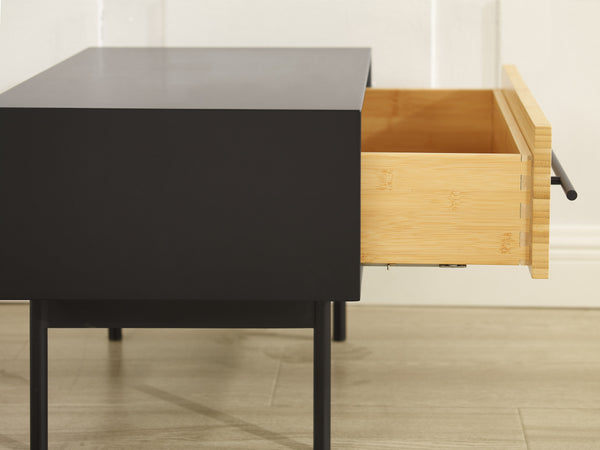 Santa Cruz 1 Drawer Nightstand, Wheat