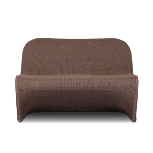 Portia Outdoor Dining Bench - Tanned Weave