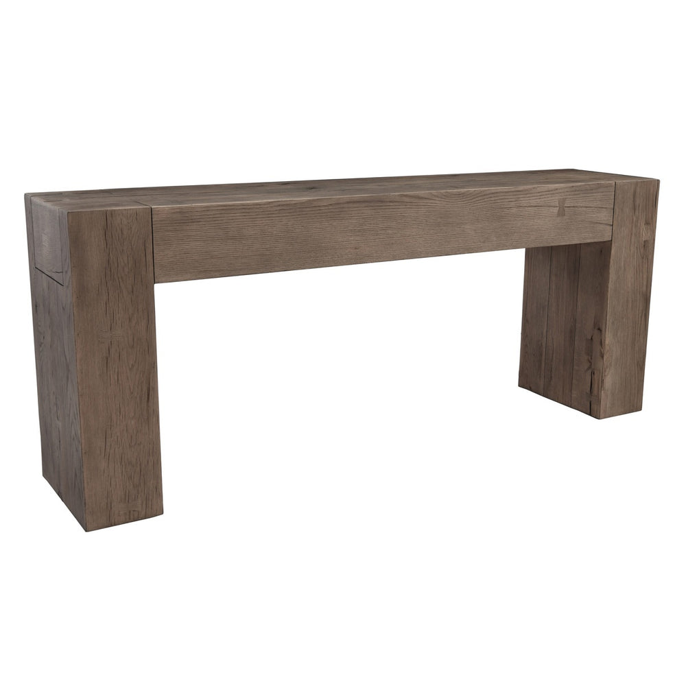 Bristol Solid Wood Rectangle Console Table - Cafe Brown