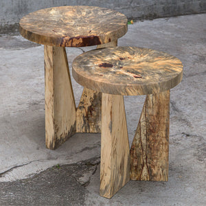 Nadette Natural Nesting Tables, S/2