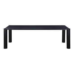 Moe's Post Large Dining Table in Black Oak