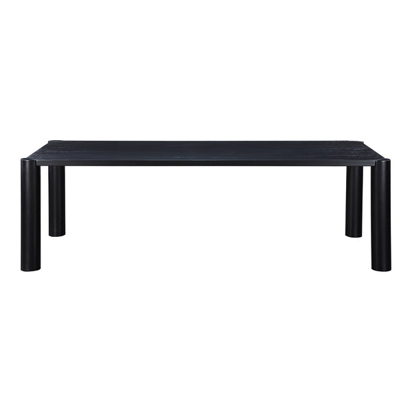 Moe's Post Large Dining Table in Black Oak
