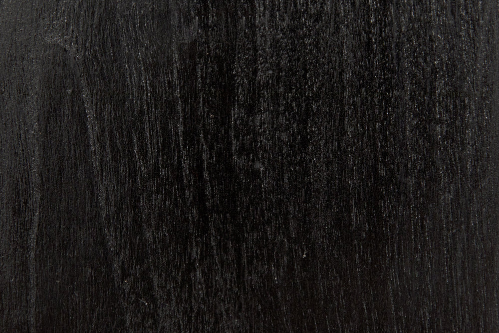 Oh Mirror in Charcoal Black Sungkai/Mindi Wood and Glass
