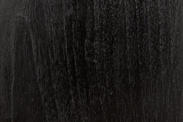 Oh Mirror in Charcoal Black Sungkai/Mindi Wood and Glass