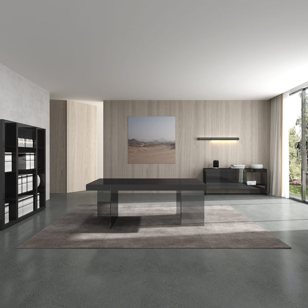 Reese Buffet in Grey High Gloss