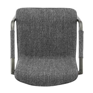 Indy Fabric Dining Side Chair In Blazer Dark Gray (Set of 2)