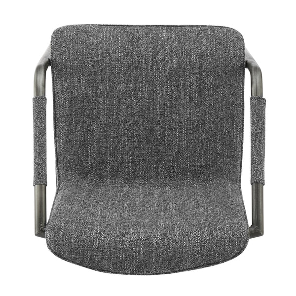 Indy Fabric Dining Side Chair In Blazer Dark Gray (Set of 2)
