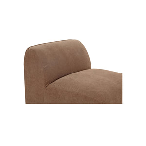 Moe's Isla Slipper Chair with Washable Cover in Mocha