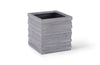 June Square Planter, Gray, Medium