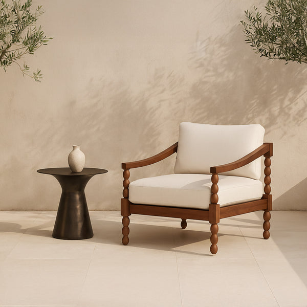 Moe's Delilah Outdoor Accent Chair Brown