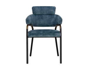 SHARQUI DINING ARMCHAIR - NONO PETROL