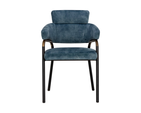 SHARQUI DINING ARMCHAIR - NONO PETROL
