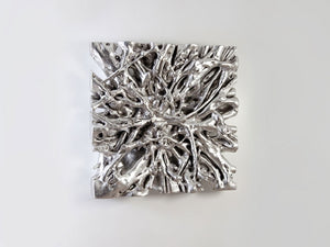Square Root Wall Art, Silver Leaf, Md 48"