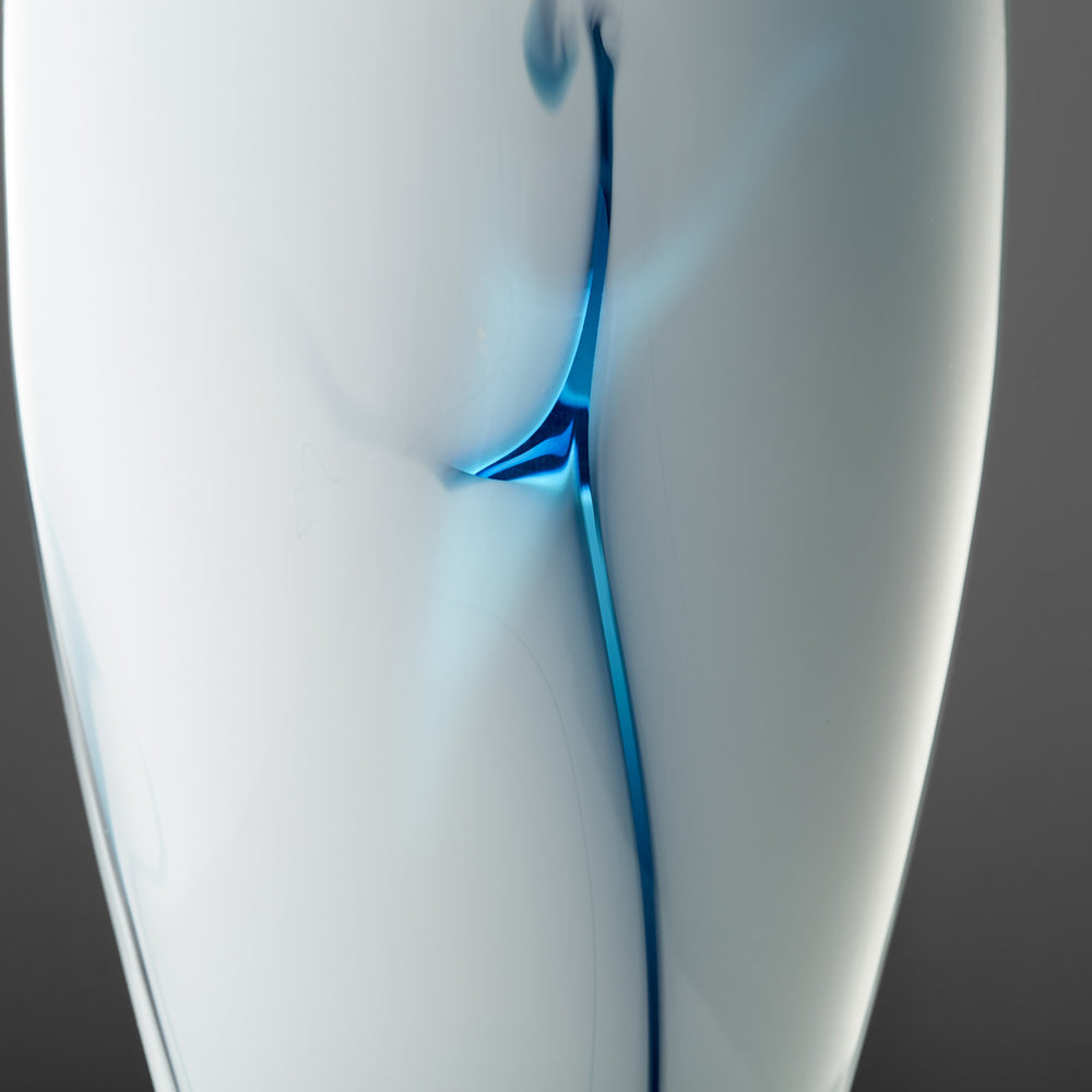 Deep Sky Vase in Blue and White