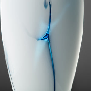 Deep Sky Vase in Blue and White