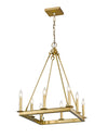Barclay 8 Light Chandelier in Olde Brass Finish