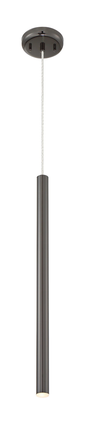 Forest 1 Light Mini Pendant in Pearl Black Finish
