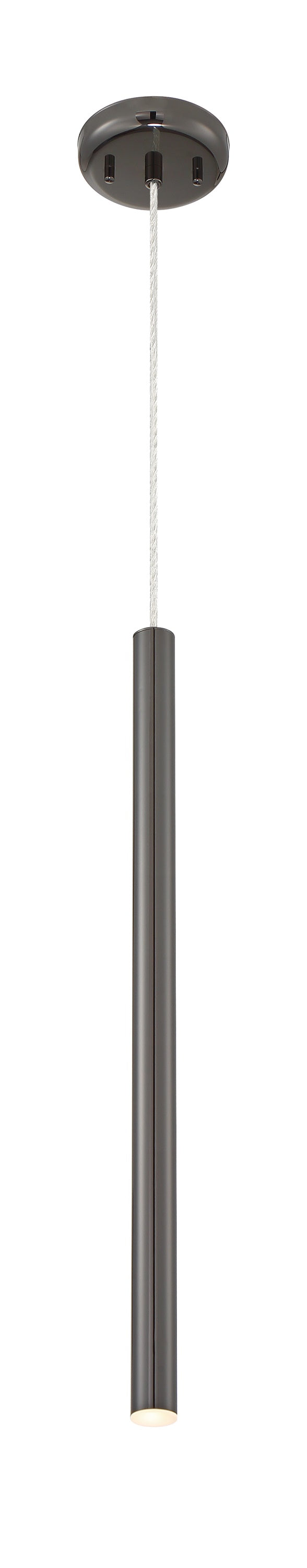 Forest 1 Light Mini Pendant in Pearl Black Finish