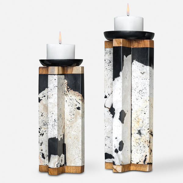 Illini Candleholders