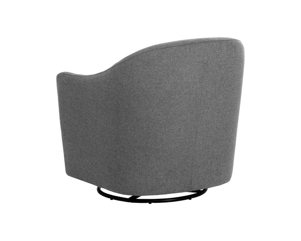 SILVANA GLIDER LOUNGE CHAIR - BELFAST KOALA GREY
