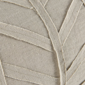 Ivivva 14L x 26W Beige Fabric Textured Decorative Pillow Cover