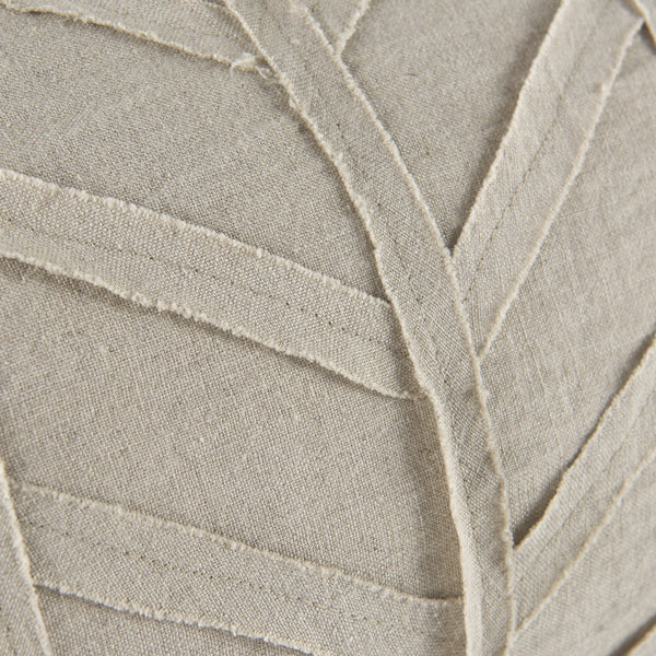 Ivivva 14L x 26W Beige Fabric Textured Decorative Pillow Cover