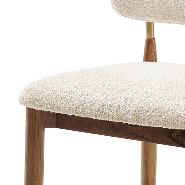 Verna Boucle Counter Stool, Palladian Beige