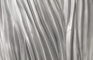 Alon Planter, Polished Aluminium