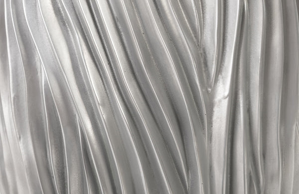 Alon Planter, Polished Aluminium
