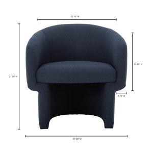 Moe's Franco Chair in Dark Indigo
