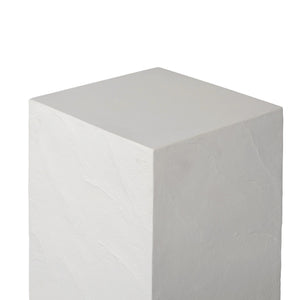 Corian Outdoor Pedestal - Plaster Molded Concrete