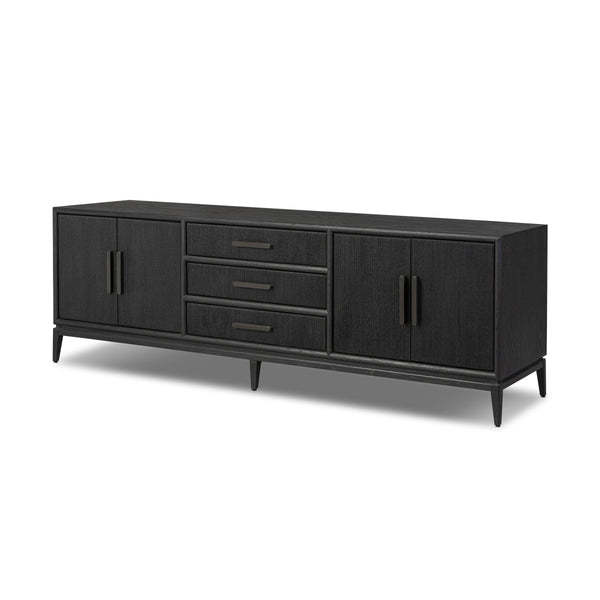 Rosenell Media Console - Black Paper Cord