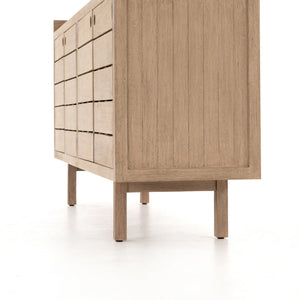 Lula Outdoor Sideboard In Washed Brown