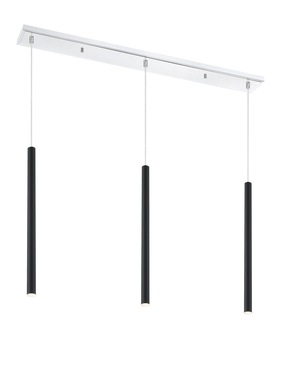 Forest 3 Light Island/Billiard in Chrome Finish