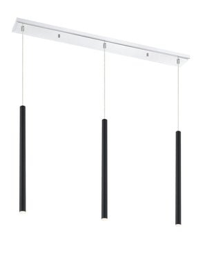 Forest 3 Light Island/Billiard in Chrome Finish
