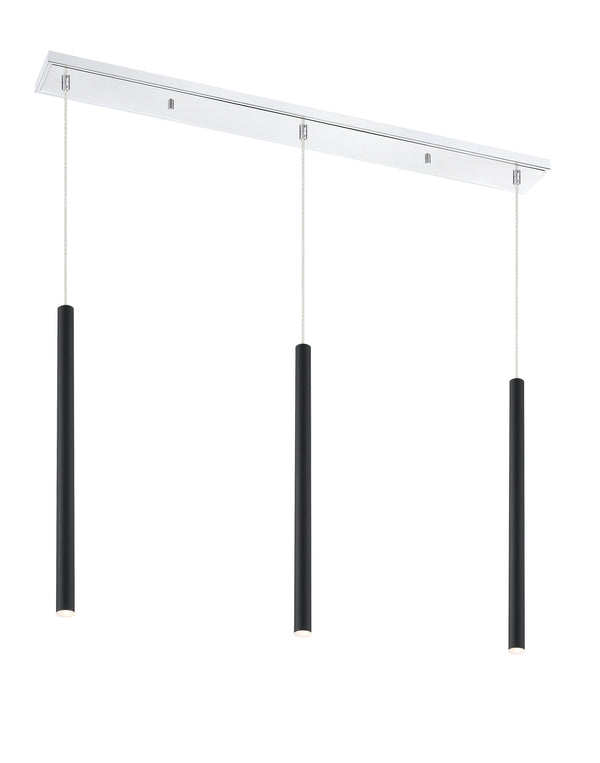 Forest 3 Light Island/Billiard in Chrome Finish