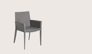 Tiffany armchair grey bonded leather