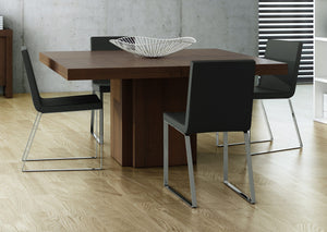 dusk 51" dining table in chocolate
