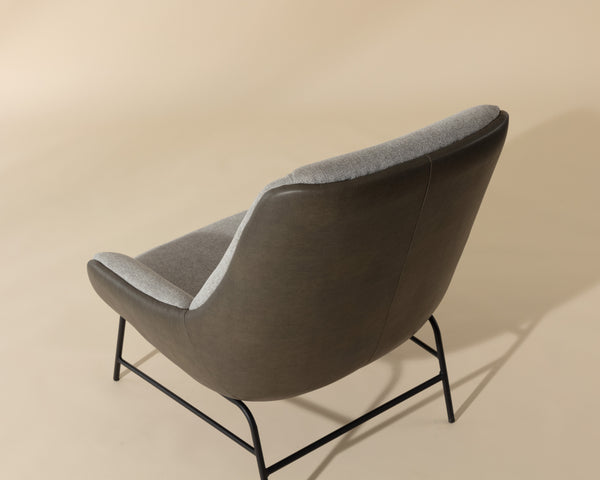 LUCIER LOUNGE CHAIR - BELFAST HEATHER GREY / BRAVO ASH