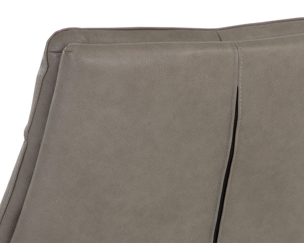 KELLER SWIVEL LOUNGE CHAIR - MISSOURI STONE LEATHER