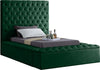 Randal Twin Bed In Green Velvet