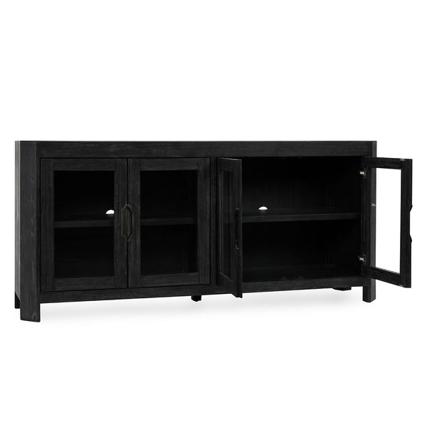 Macarthur Solid Wood 4-Drawer Cabinet in Antique Black