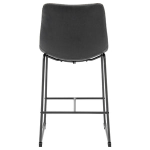 Vesta Counter Stool In Vintage Black (Set of 2)