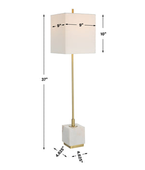 Escort Brass Buffet Lamp
