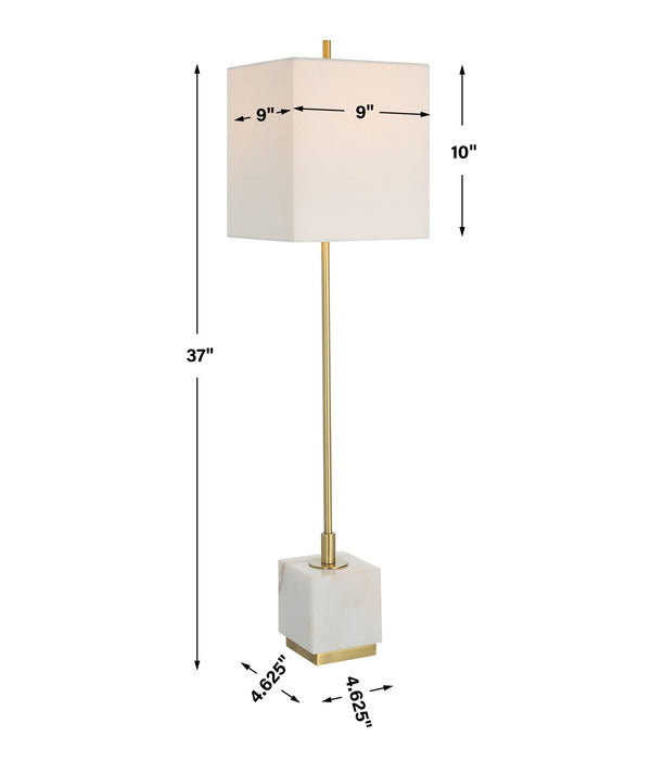Escort Brass Buffet Lamp
