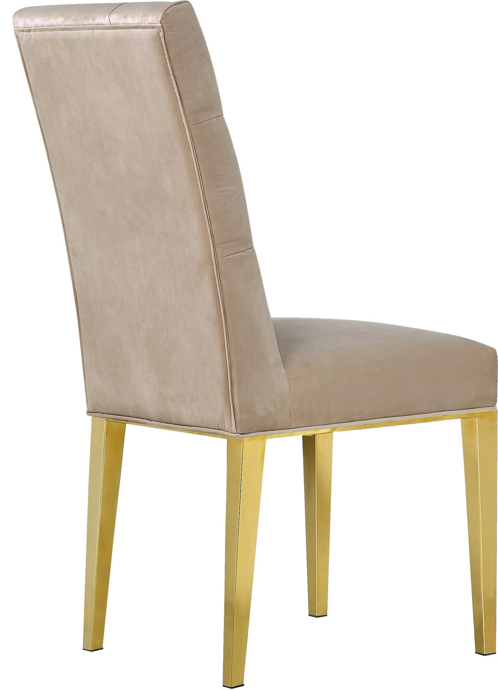 Orville Dining Chair In Beige Velvet